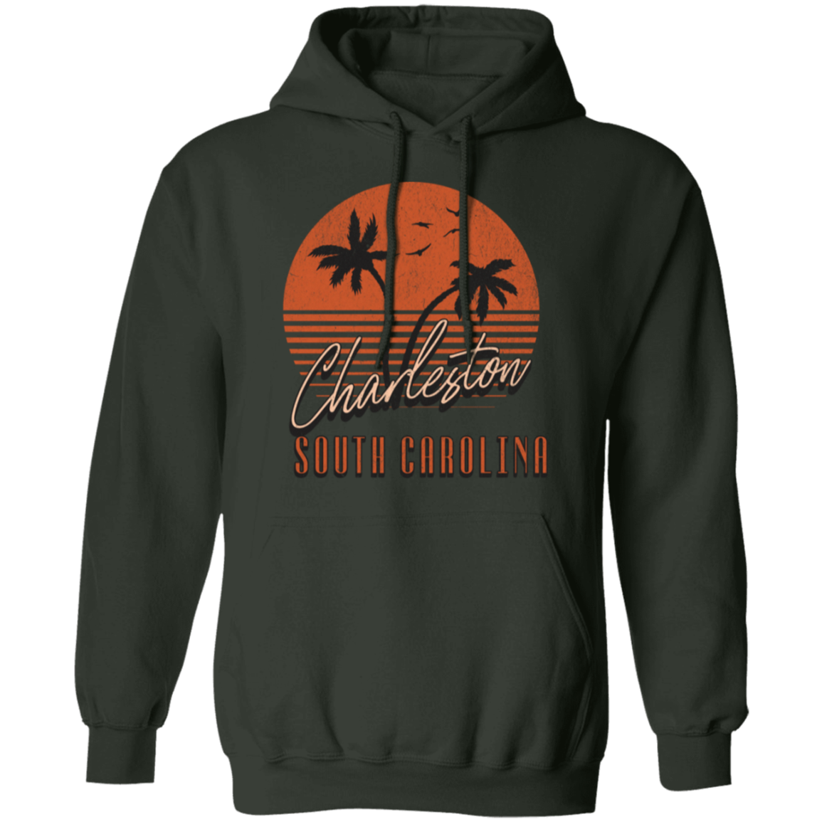 Charleston, South Carolina Classic Retro Pullover Hoodie